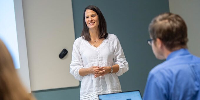 HDFS instructor teaching a class