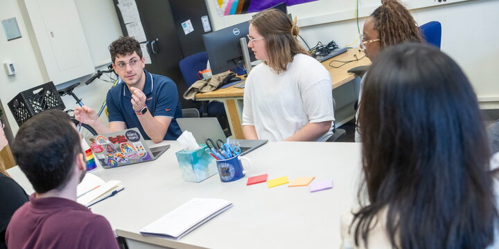 Group of Graduate Students discussing research