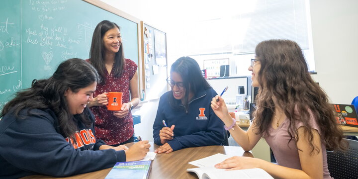 Group of Undergrad Students and Advisor